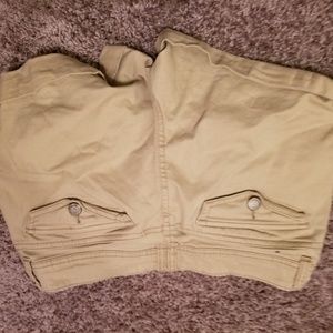 Midi twill shorts